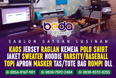 Tempat sablon kaos dan baju satuan DTF
