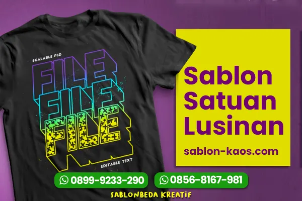 tempat sablon baju satuan terdekat sablon-kaos.com